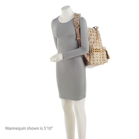 MCM Visetos Side Studs Stark Medium Backpack - Picture 5 of 13